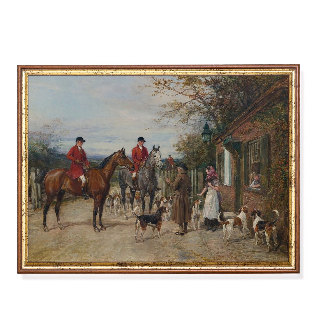 Vintage Horse Painting Horse Lover Gift Poster