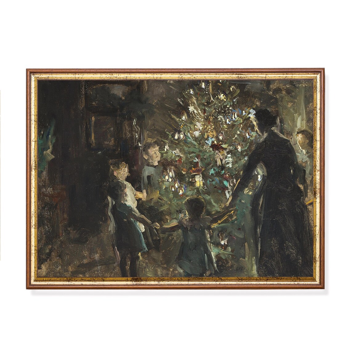 Vintage Christmas Eve Celebrations Art Print