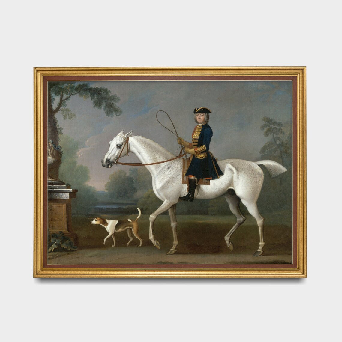 Vintage Horse Painting, Farmhouse Animal Wall Art - Image 5