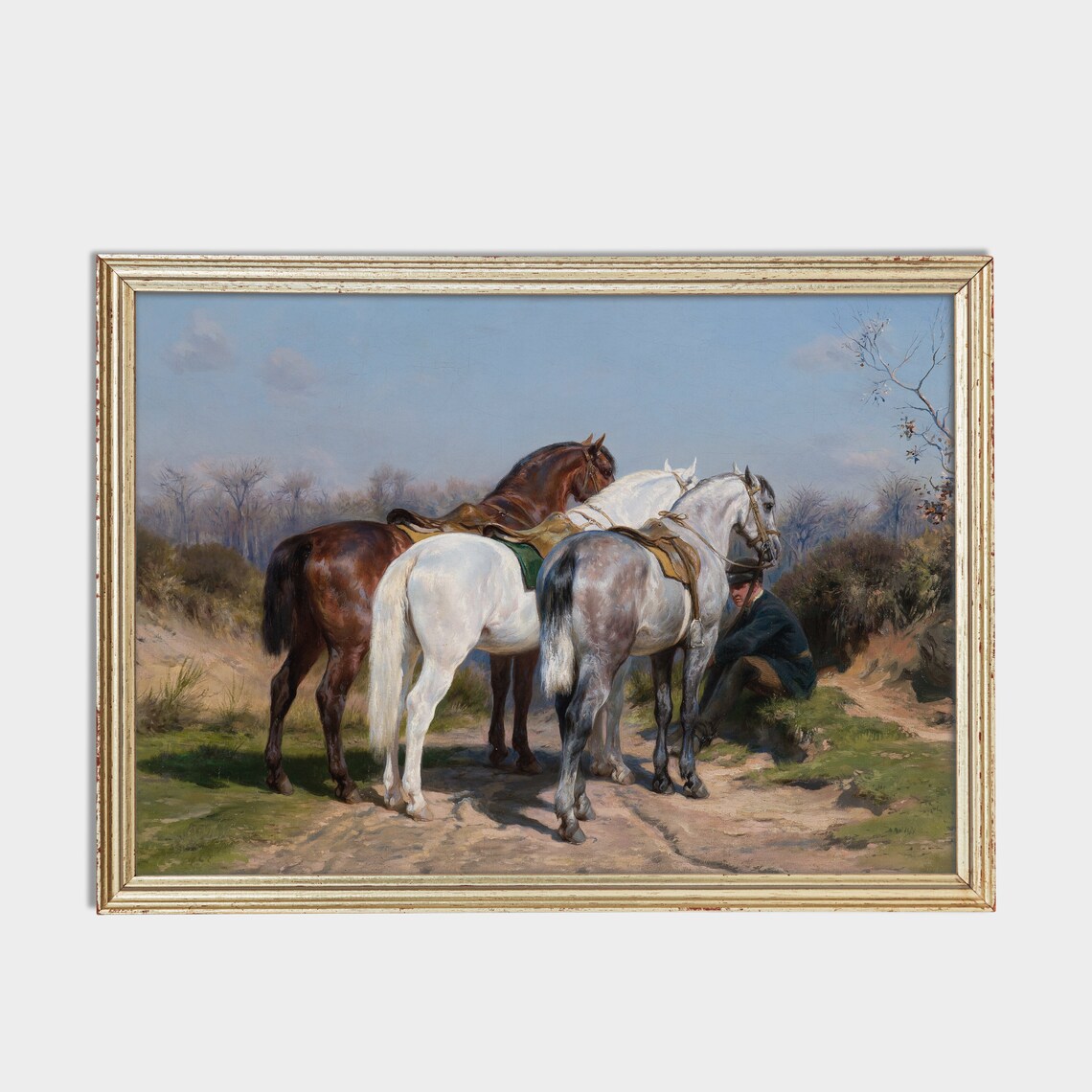 Vintage Horses Antique Equestrian Animal Art Print - Image 2
