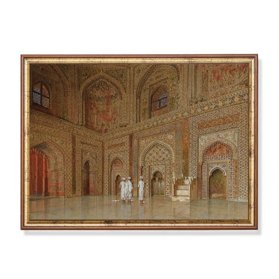 Printed And Shipped Vintage Architecture Painting Antique Oil Painting Print Fine Art Print Rustic Moody Painting Physical Prints