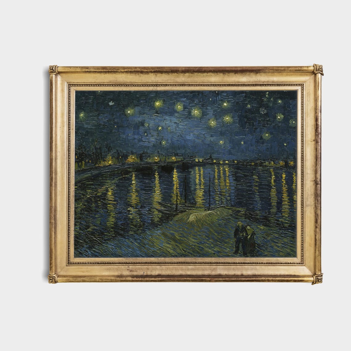 Van Gogh Starry Night Over the Rhone River Classic Art Poster - Image 4
