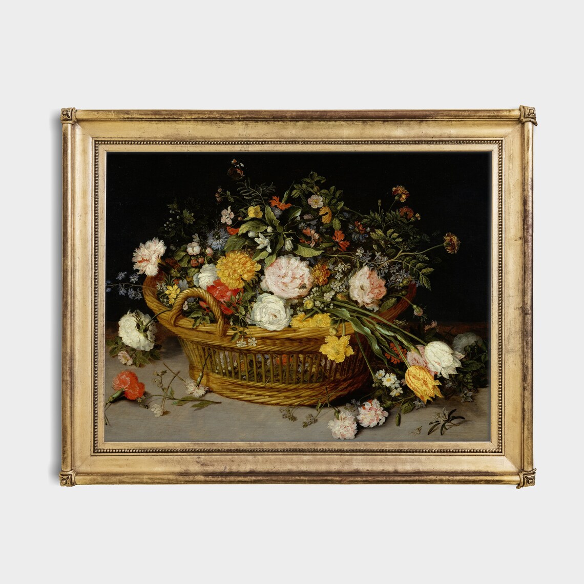 Vintage Floral Still Life Art Print, Botanical Decor - Image 2