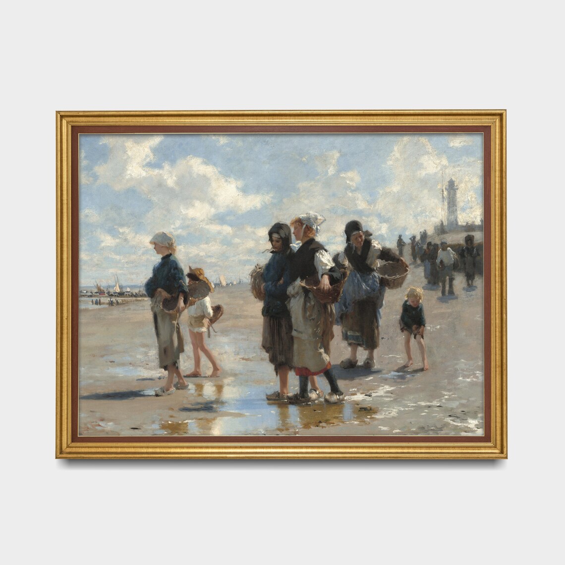 Printed And Shipped Enroute To Fishing Vintage Fishing Scenes Vintage Wall Art Moody Rustic Art Lake House Decor Physical Prints - Image 5