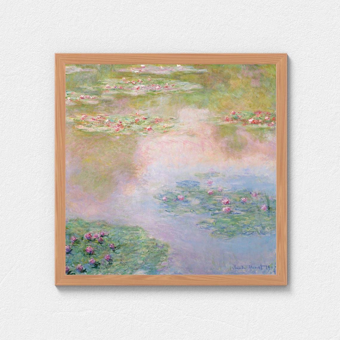 Claude Monet Water Lilies 1907 Impressionist Pond Art Poster - Image 3