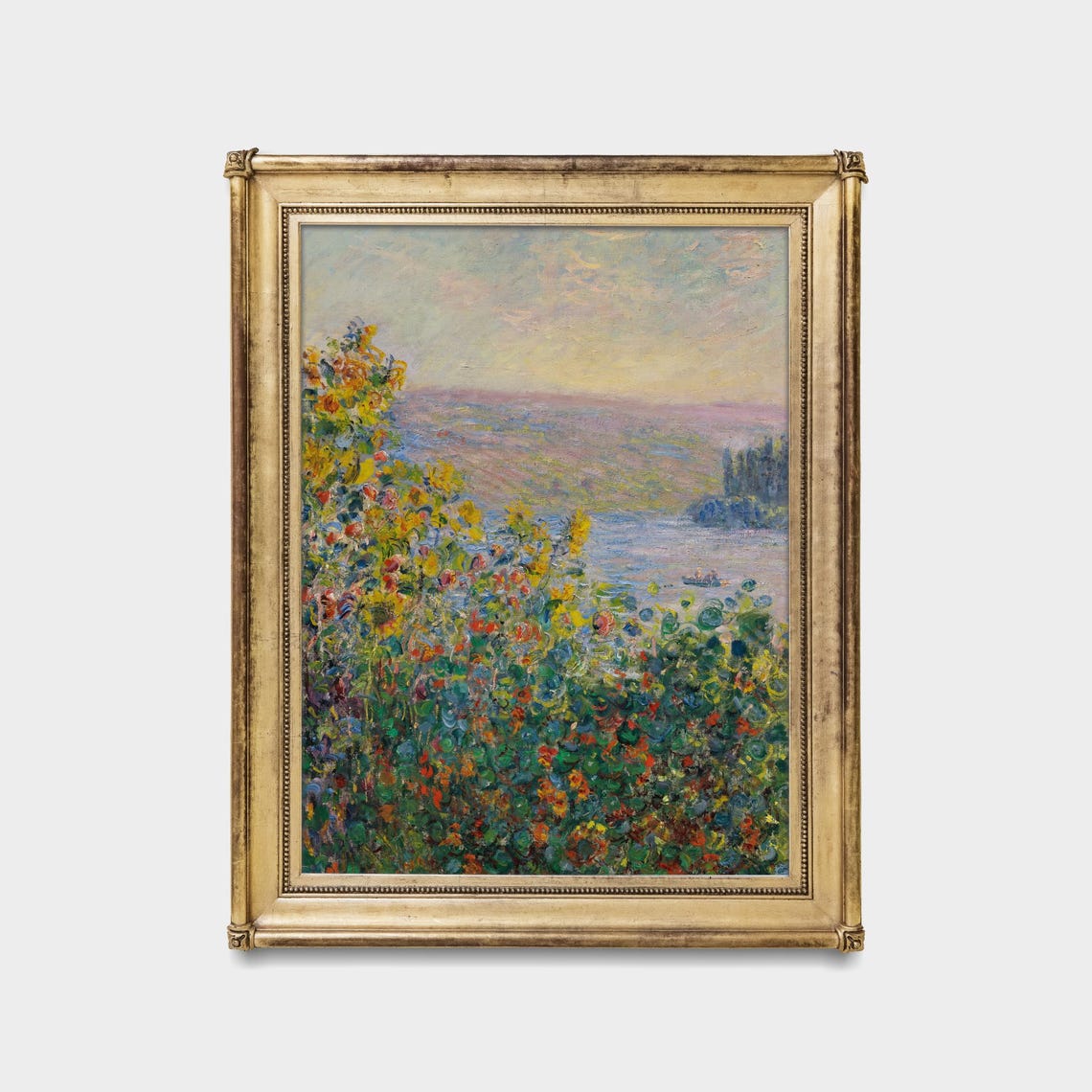 Impressionist Wildflower Garden Overlooking a Sunlit River Poster - Image 5