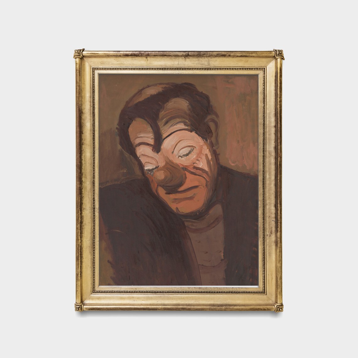Expressionist Clown Head Bowed Vintage Portrait Painting Poster - Image 5
