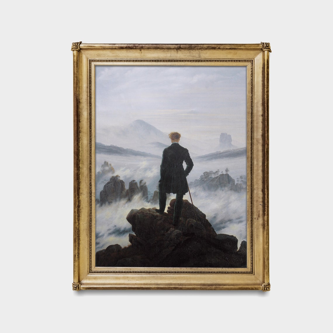 Wanderer Above the Sea of Fog by Caspar David Friedrich Poster - Image 2