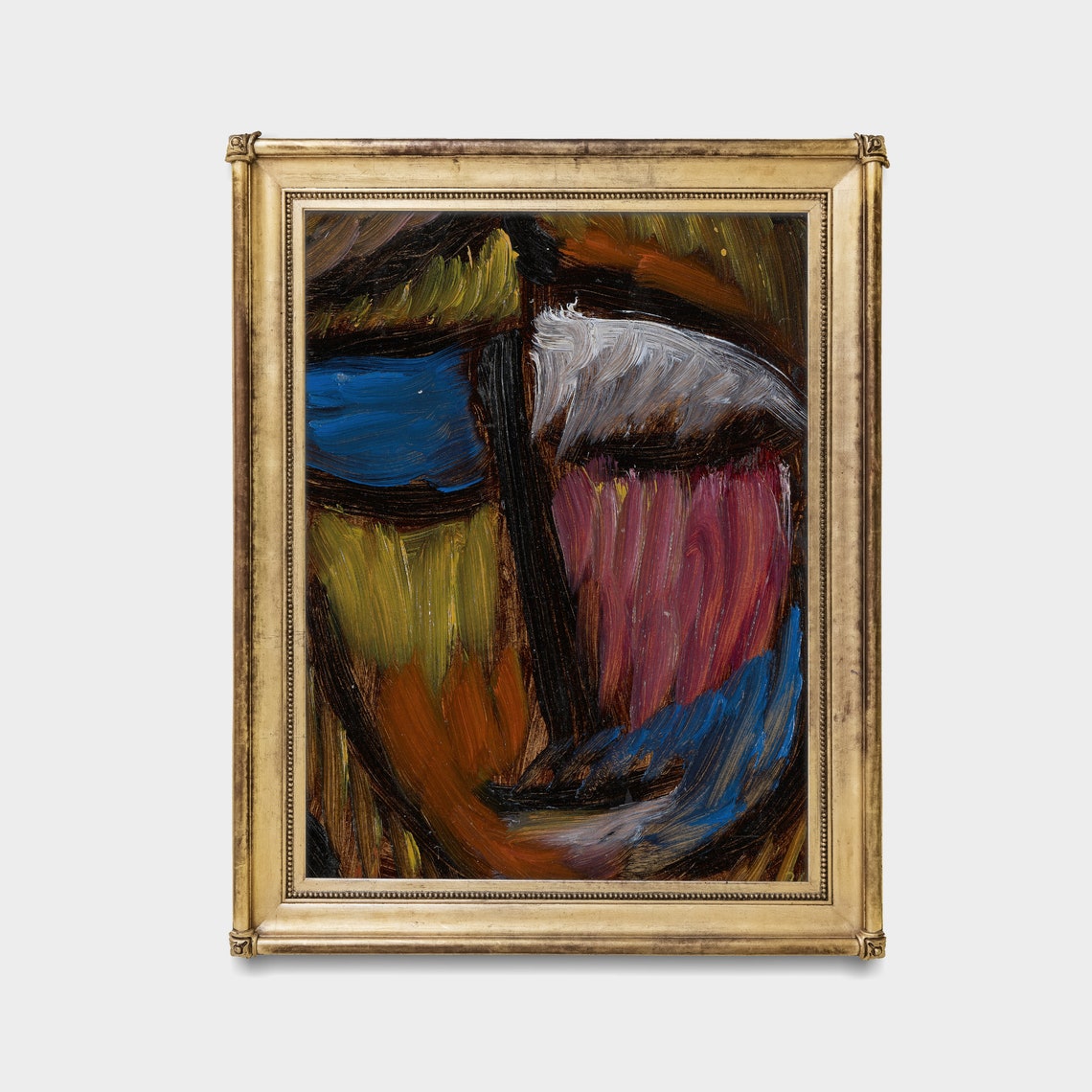 Bold Color Strokes Abstract Expressionist Modern Painting Poster