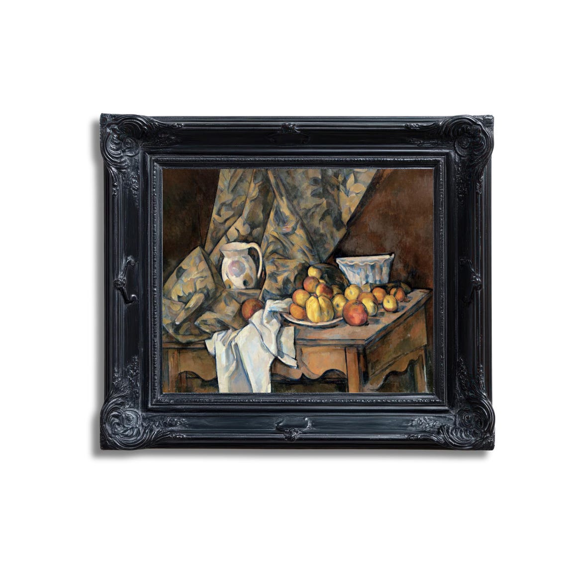 Still Life Apples and Pitcher Table Post Impressionist Style Poster - Image 3
