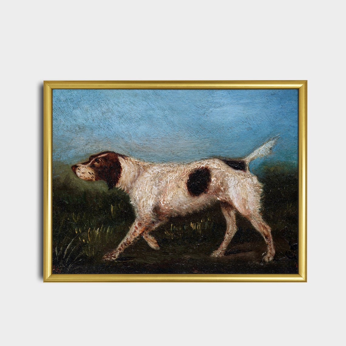 Pointer Hunting Dog on Point in a Field Vintage Sporting Poster - Image 5