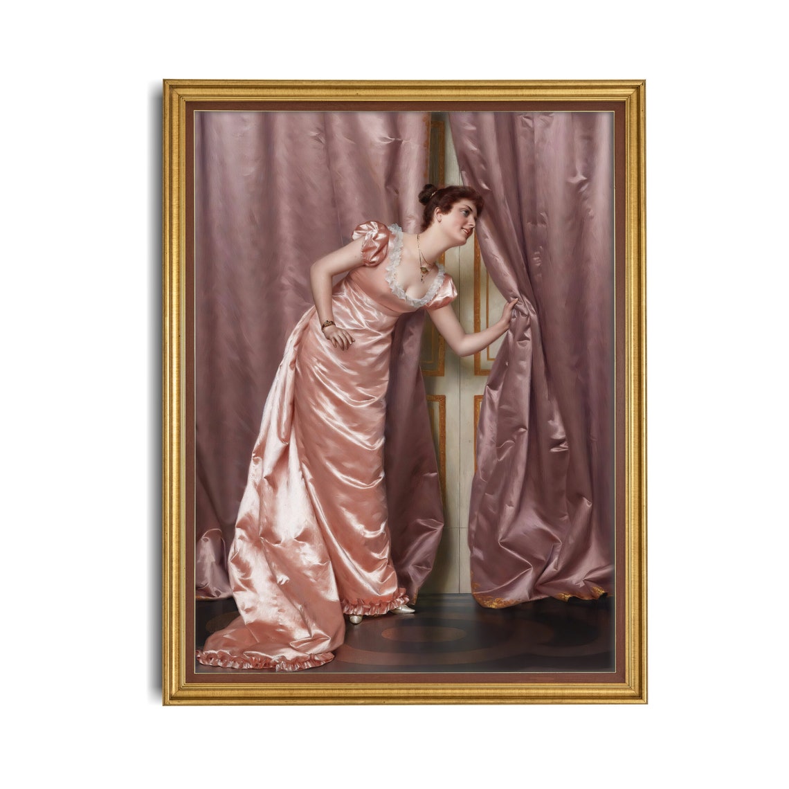 Print And Ship Vintage Portrait Painting Antique Woman Portrait Victorian Print Oil Painting Print Fine Art Mailed Print - Image 2
