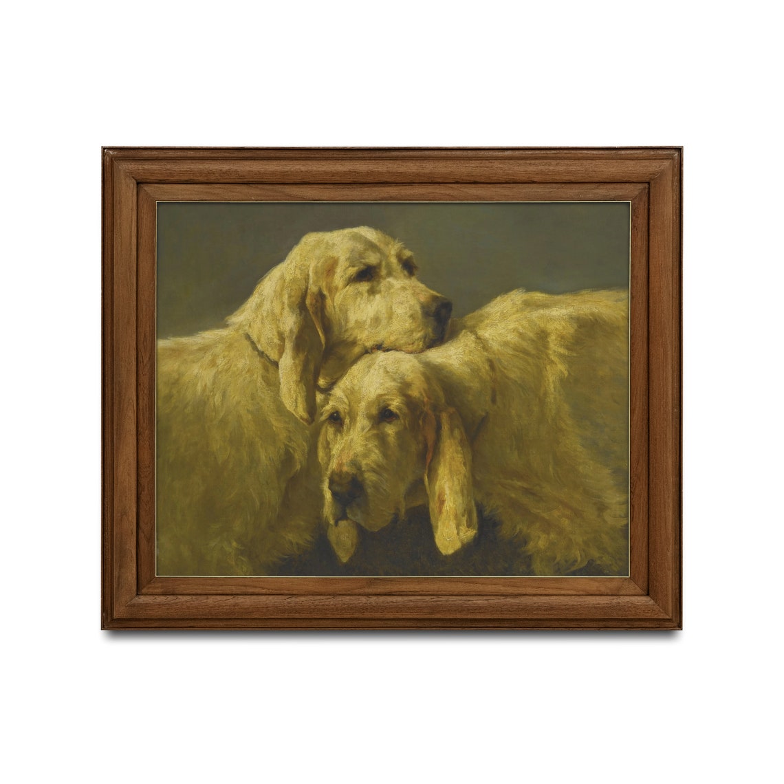 Printed And Shipped Vintage Dogs Painting Antique Animal Art Moody Painting Farmhouse Decor 18th Century Art Physical Prints - Image 2