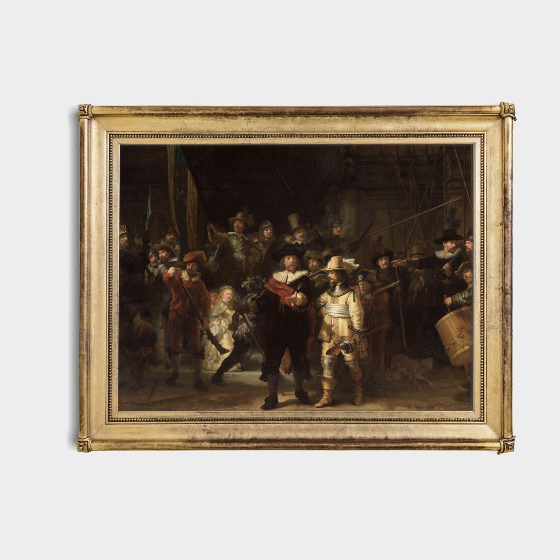 Rembrandt The Night Watch 1642 Dutch Golden Age Masterpiece Poster - Image 4