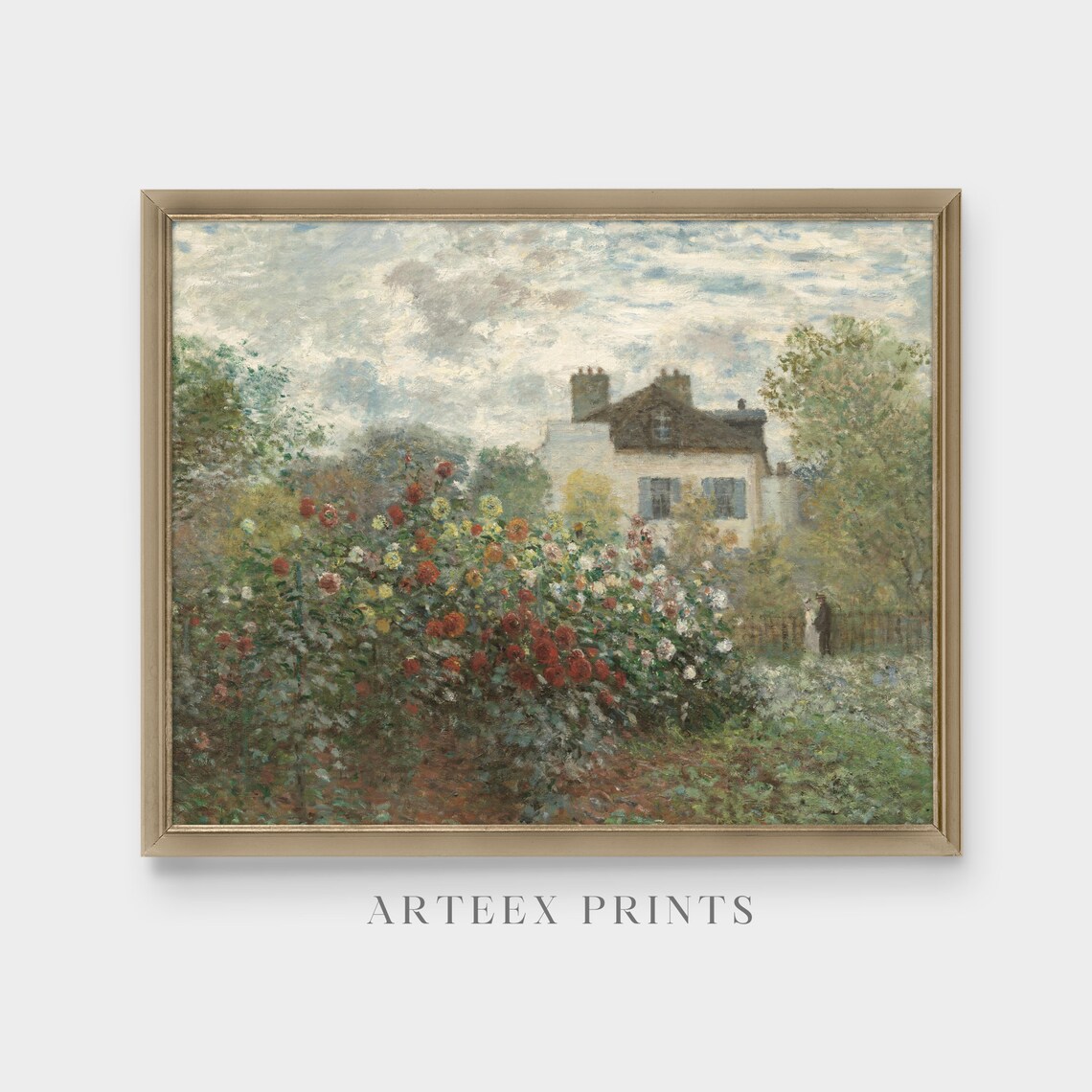 Vintage Garden Landscape Art Print, Farmhouse Decor - Image 5