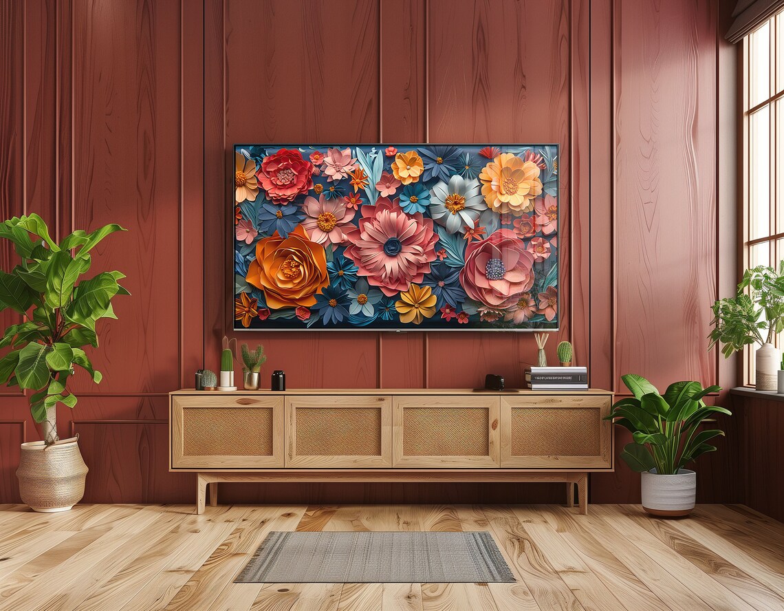 Spring Flowers Art Print, Bright Floral Poster - Image 2