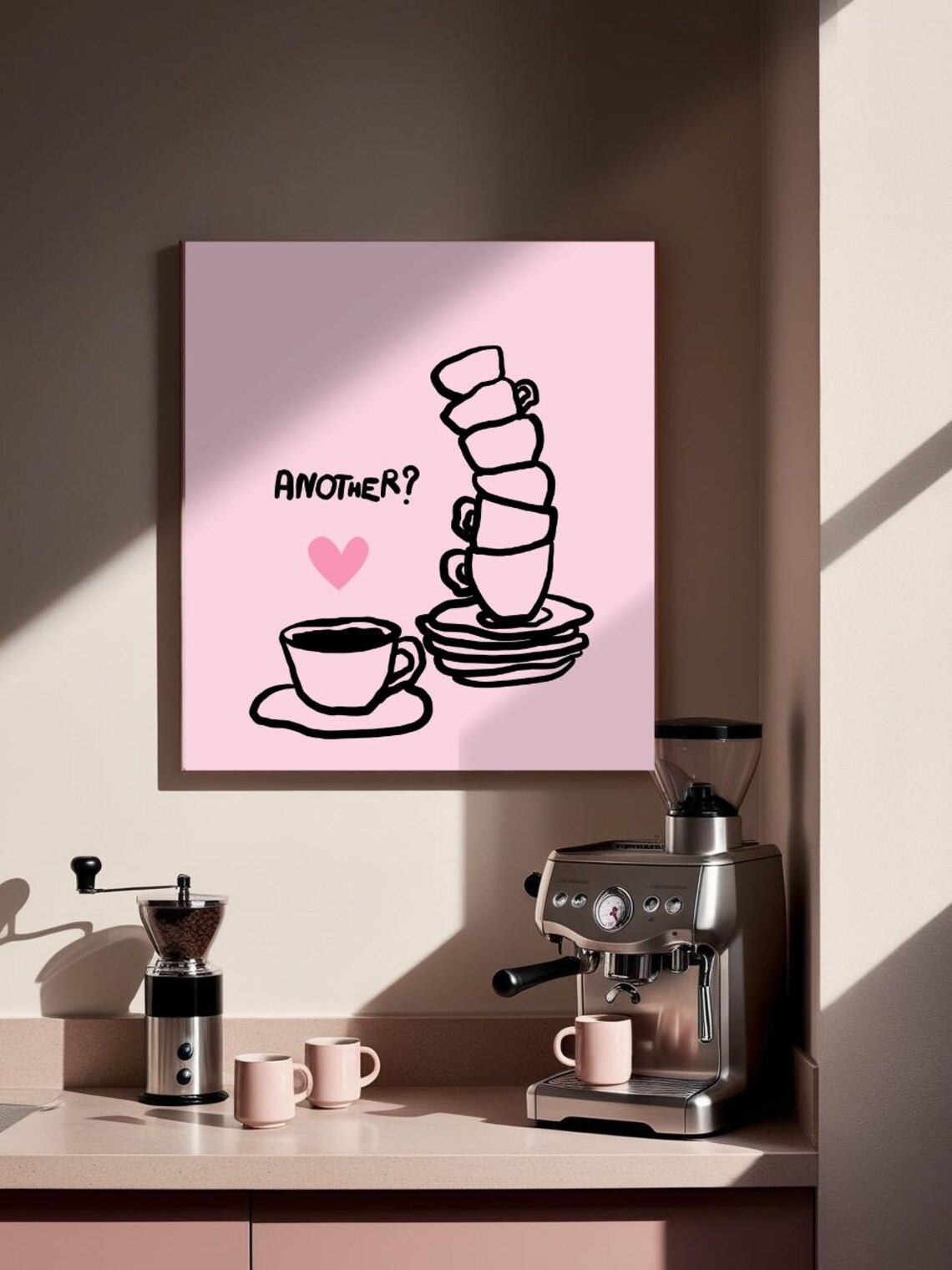 Coffee Lovers Poster, Cute Home Kitchen Decor - Image 2