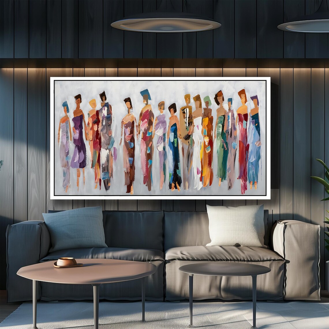 Fashionable Abstract Figures Line Colorful Modern Art Style Poster - Image 2