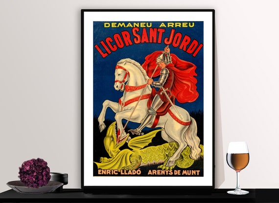 Licor Sant Jordi Vintage Fooddrink Poster Poster Paper Or Print Gift Idea