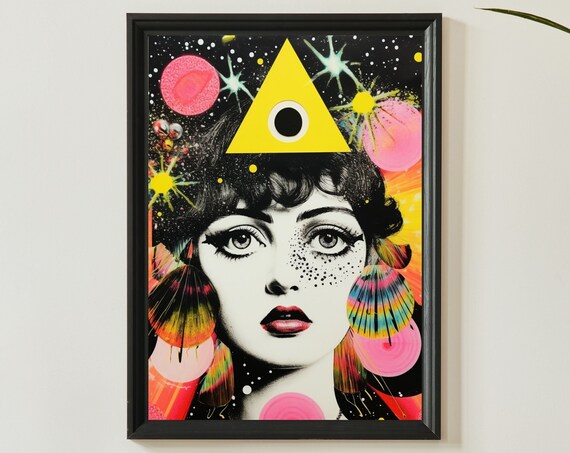 Serotonin Witch Unique Art Print