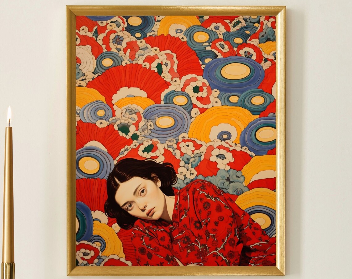 Blue Rings Unique Canvas Art Print