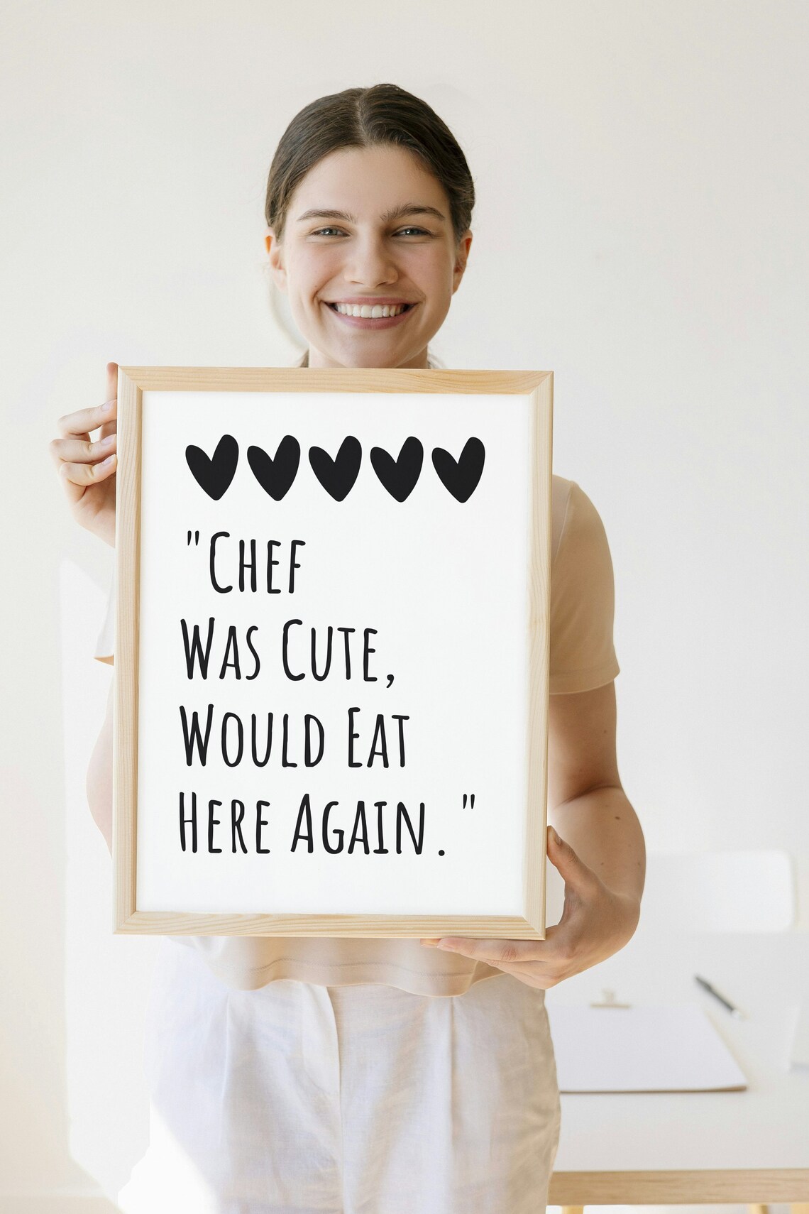 Kitchen Prints Modern Kitchen Decor Chef Was Cute Trendy Kitchen Wall Art Cute Kitchen Quotes Art Minimalist Cooking Posters Jpg - Image 2