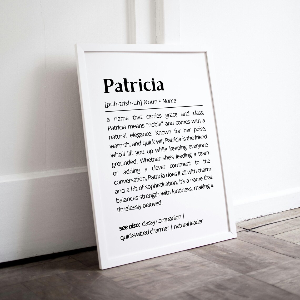 Patricia Name Definition Poster, Personalized Name Decor - Image 3
