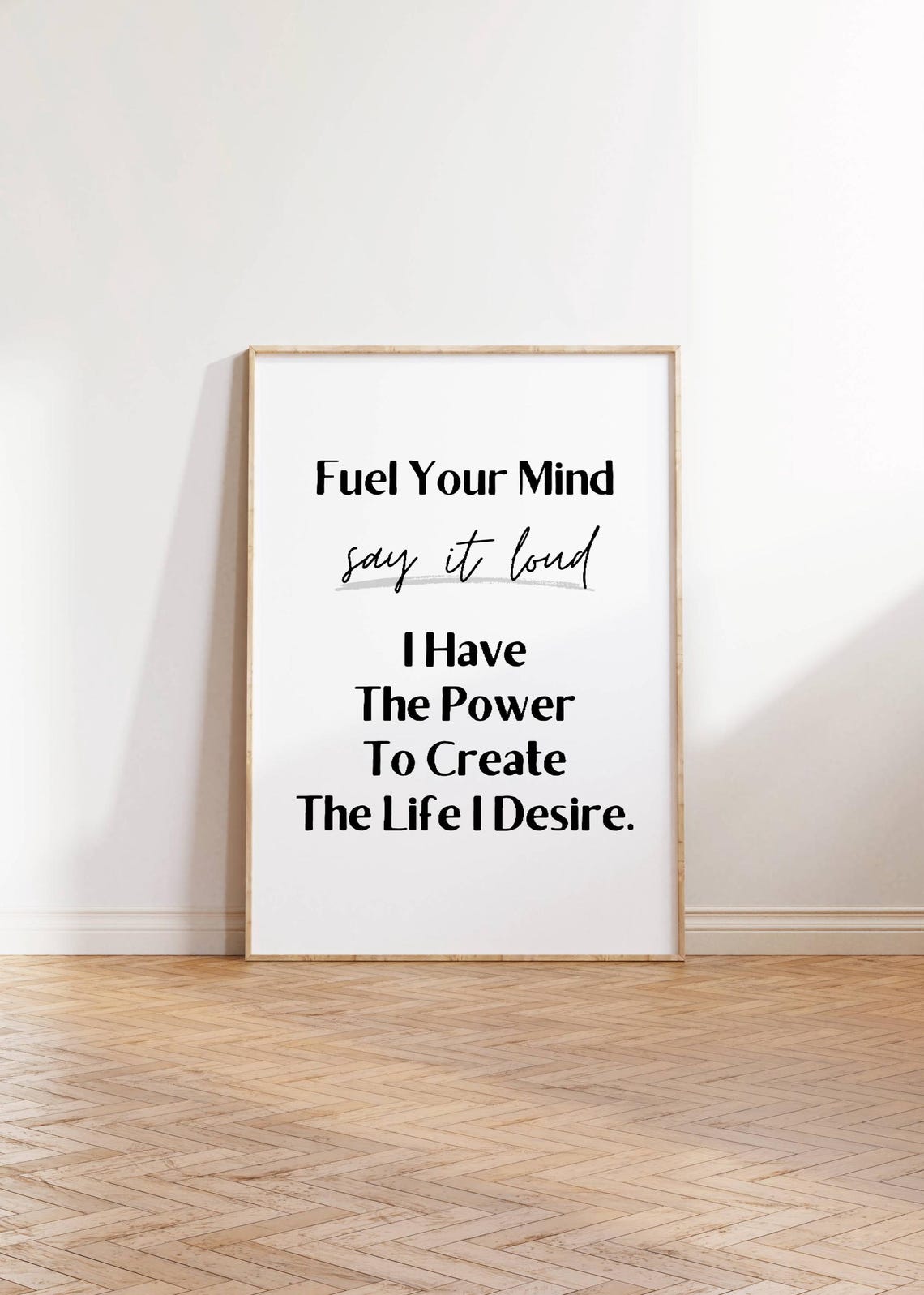 I Have The Power To Create The Life I Desire Mindset Quote Poster - Image 3
