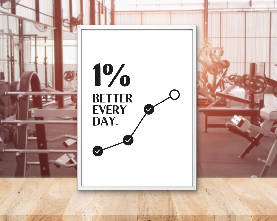 Better Every Day Motivational Quote Art Print - Image 2