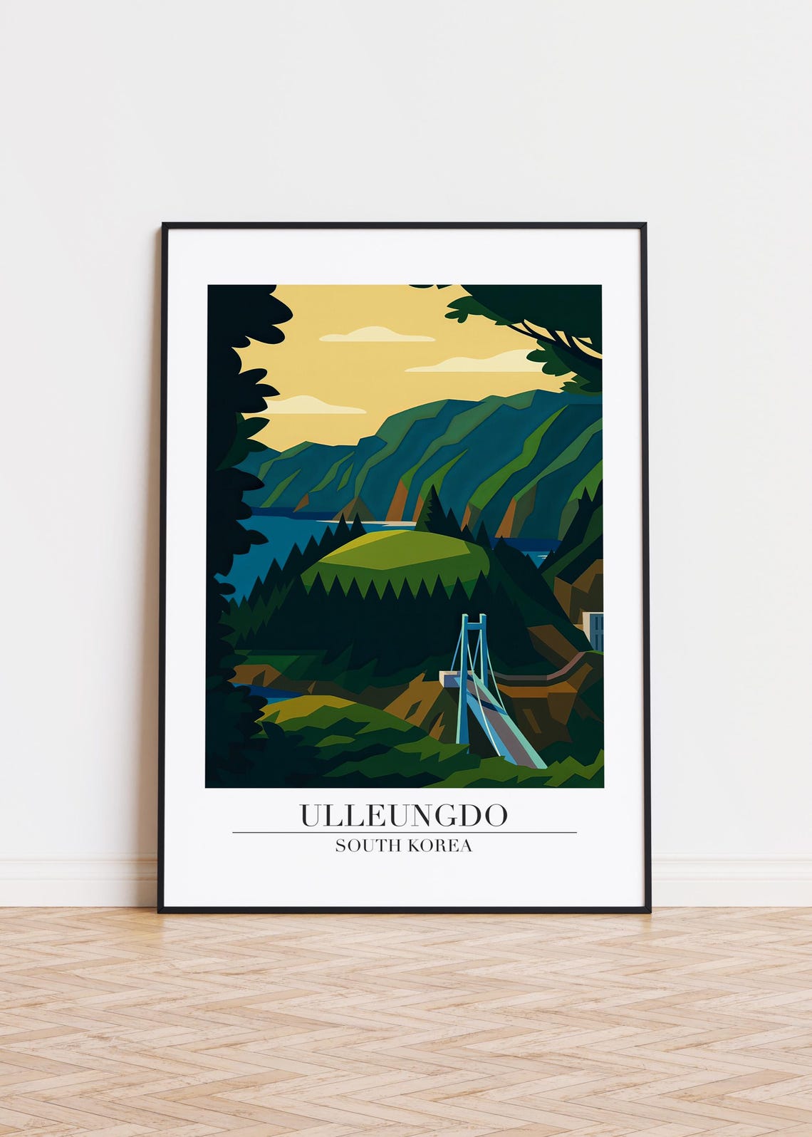 Ulleungdo South Korea Travel Poster