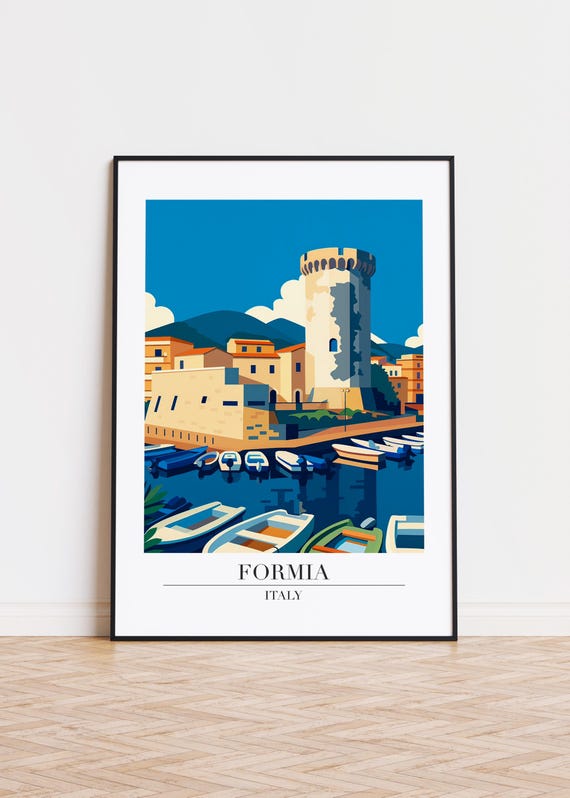 Formia Italy Poster Modern City Art Print