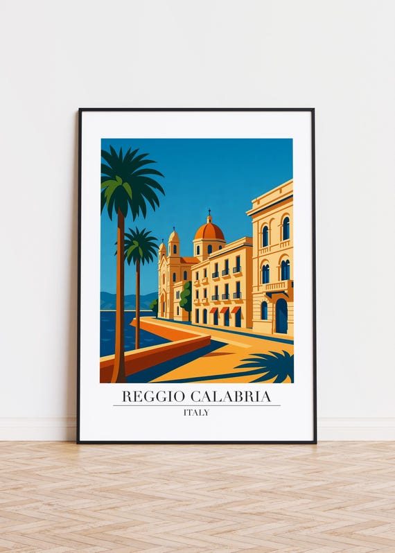 Reggio Calabria Poster Italy Cityscape Art Print
