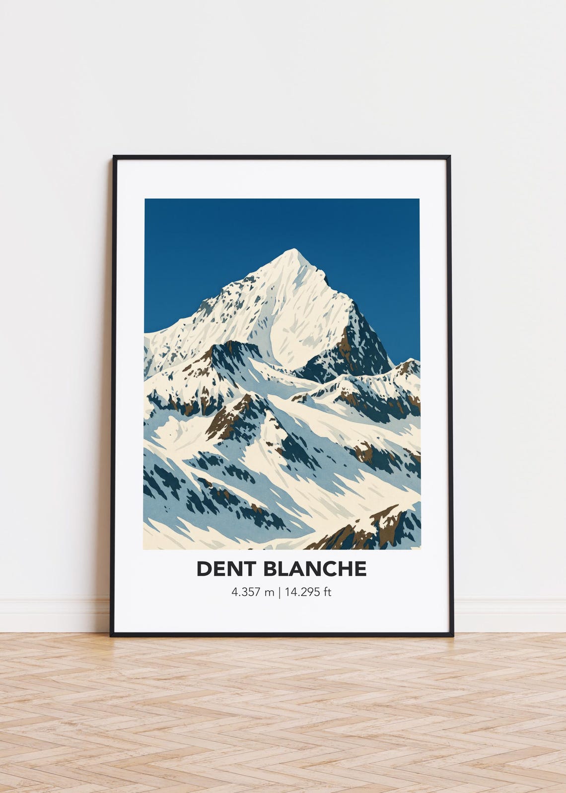 Dent Blanche Poster Mountain Art Print