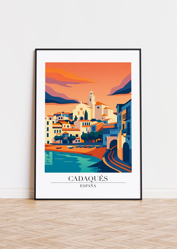 Cadaqus Spain Modern Travel Poster
