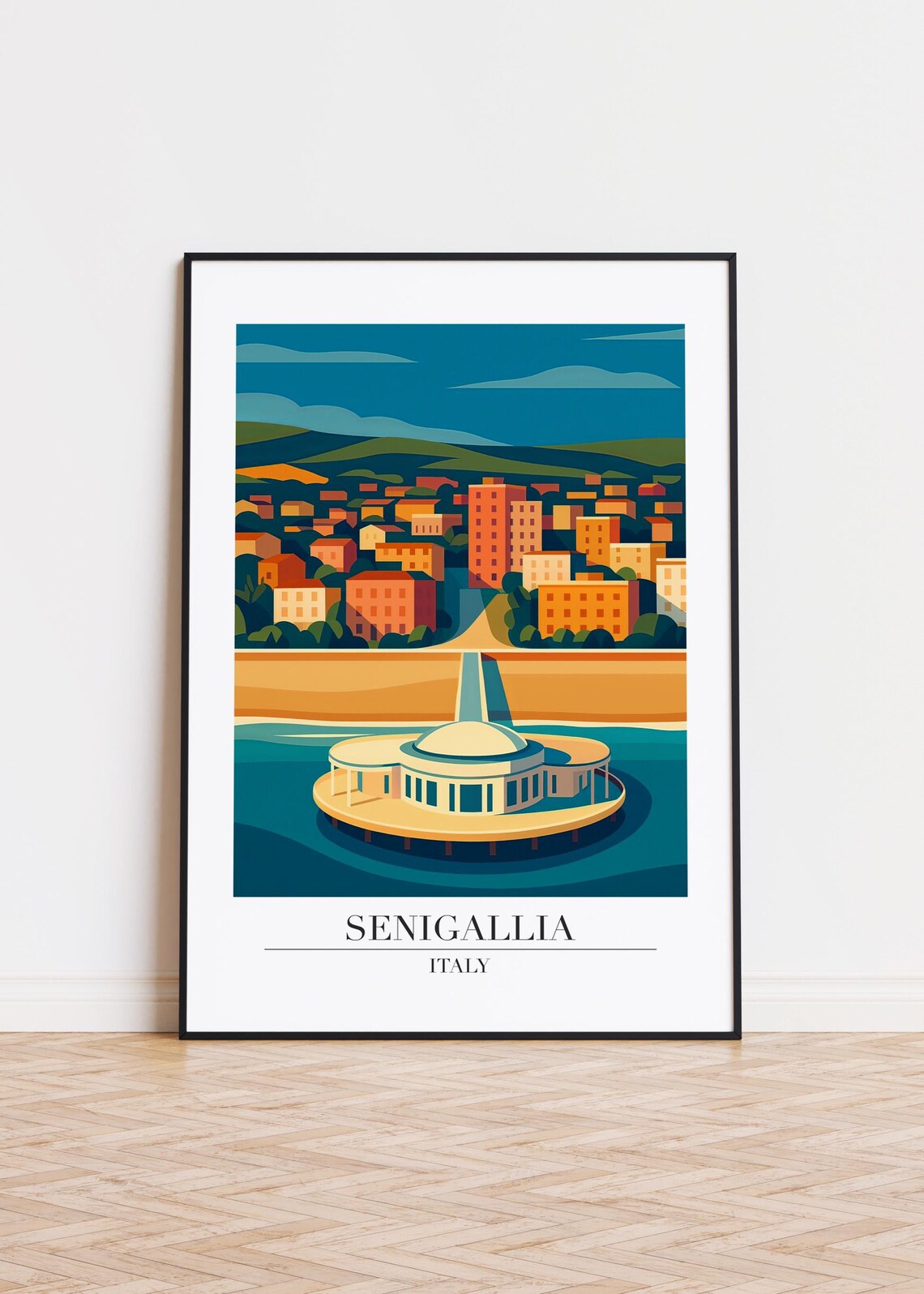 Senigallia Italy Poster, Modern City Skyline