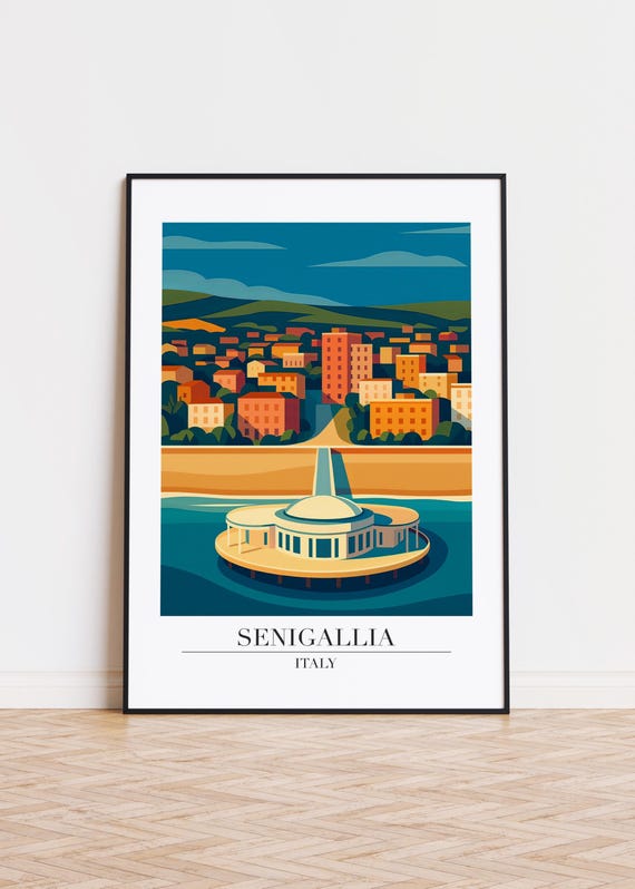Senigallia Italy Poster, Modern City Skyline