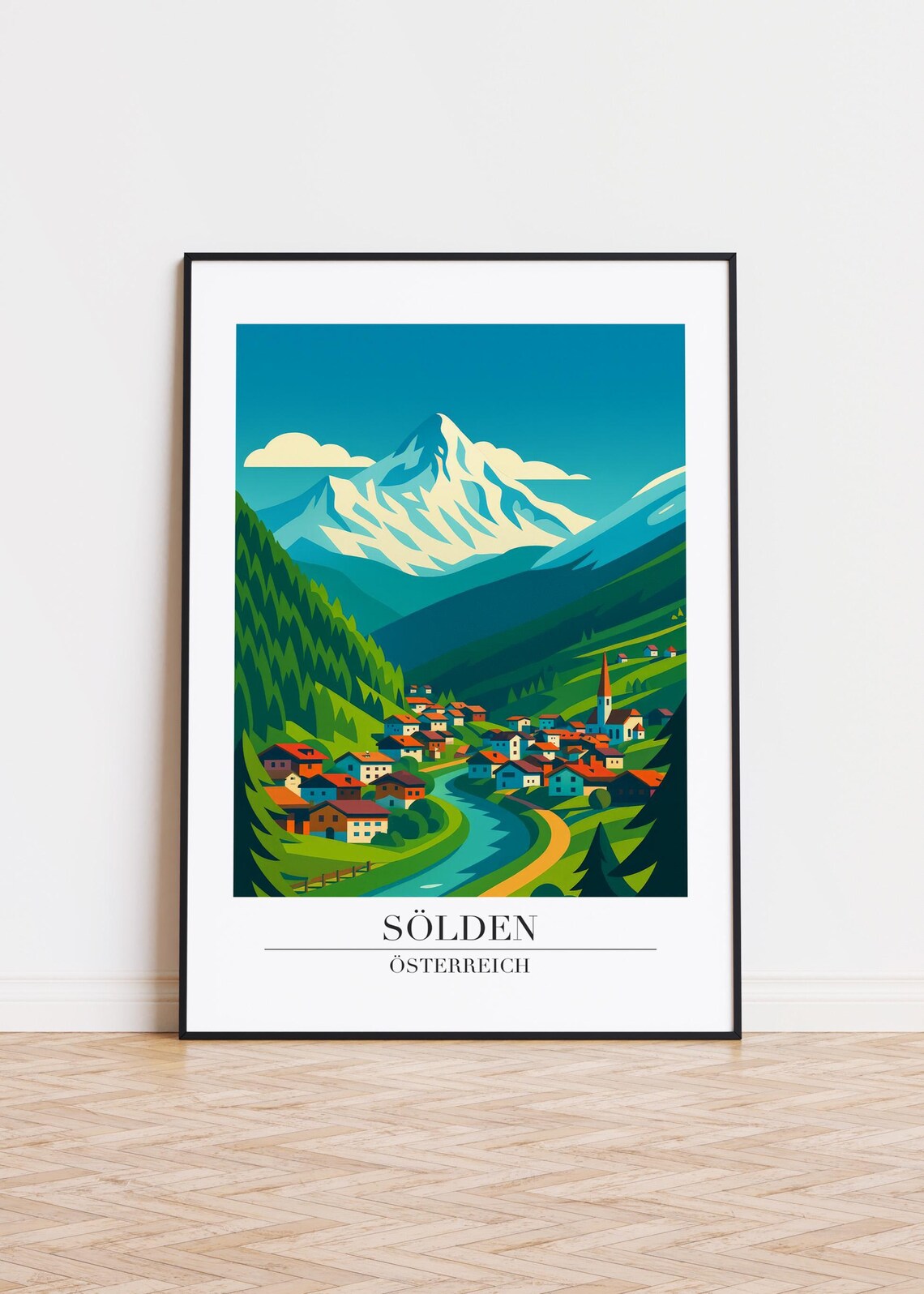 Slden Austria Modern Travel Poster