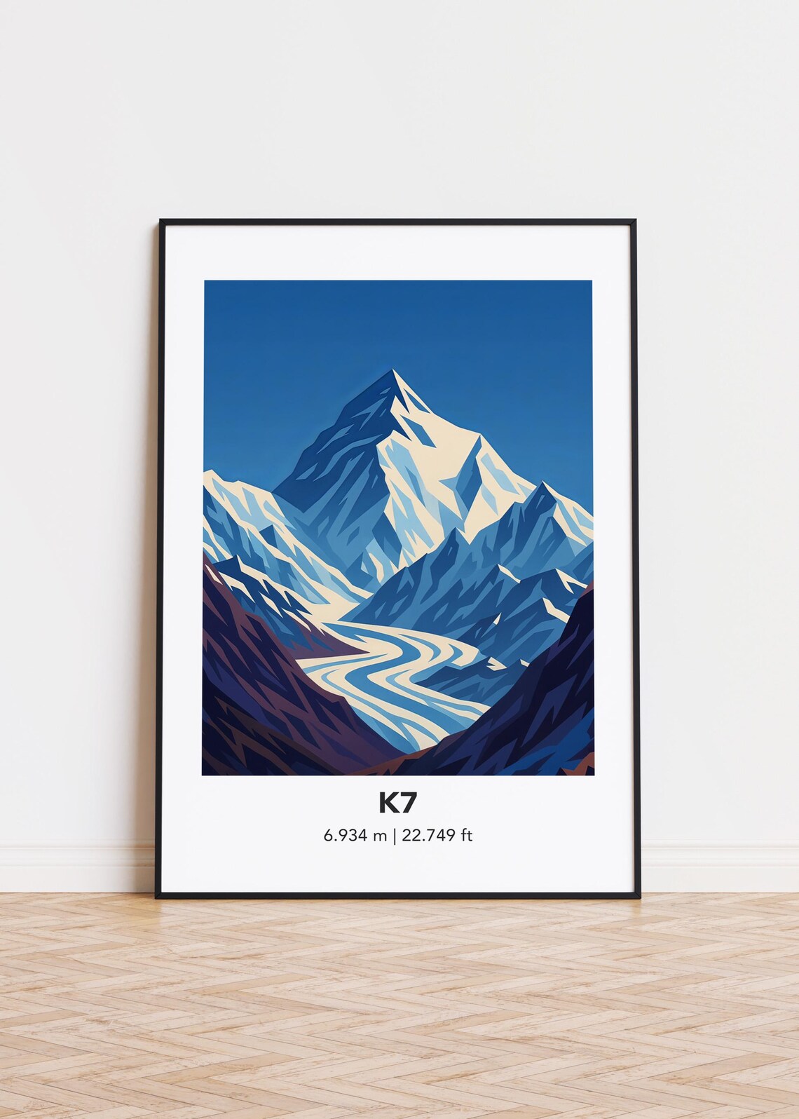K7 Cityscape Poster, Modern Minimalist Art Print