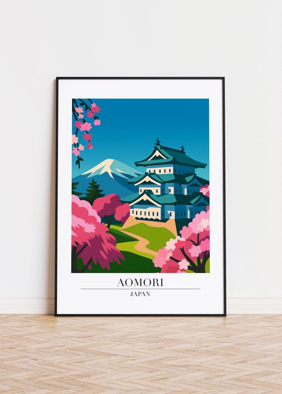 Aomori City Poster Modern Travel Art Print