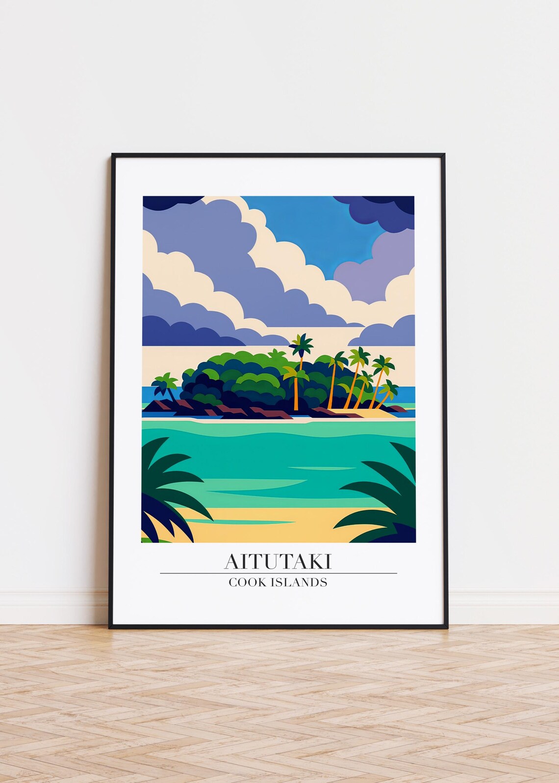 Aitutaki Travel Poster, Cook Islands