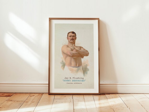 Mens Bathroom Art Print Funny Bathroom Wall Decor Mens Room Vintage Style Poster Home Bathroom Sign Toilet Humor Dad Gift For Him