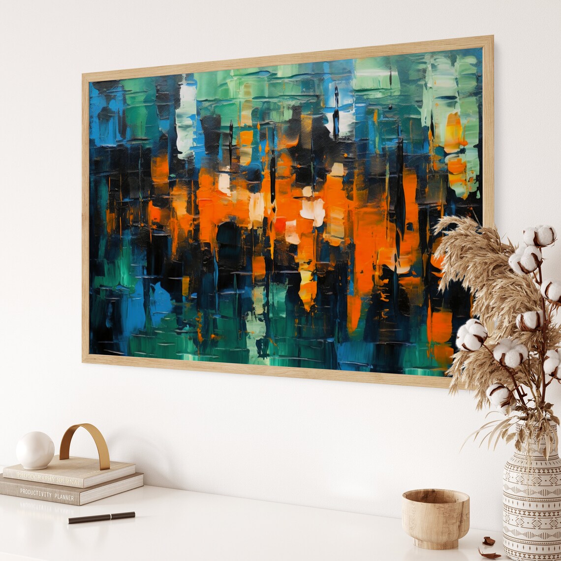 Abstract Painting, Paint Dripping Technique - Image 3