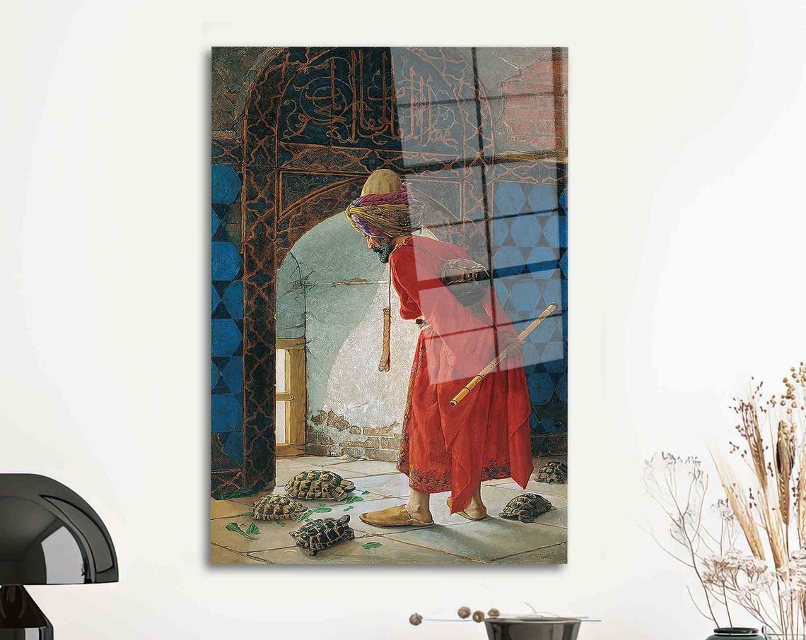 The Tortoise Trainer Osman Hamdi Bey Classic Orientalist Art Poster