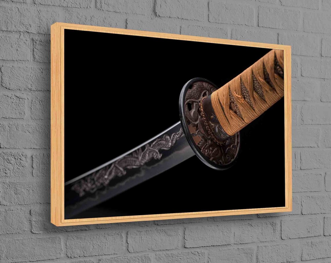 Blade Wall Art Samurai Katana Decor, Abstract Print