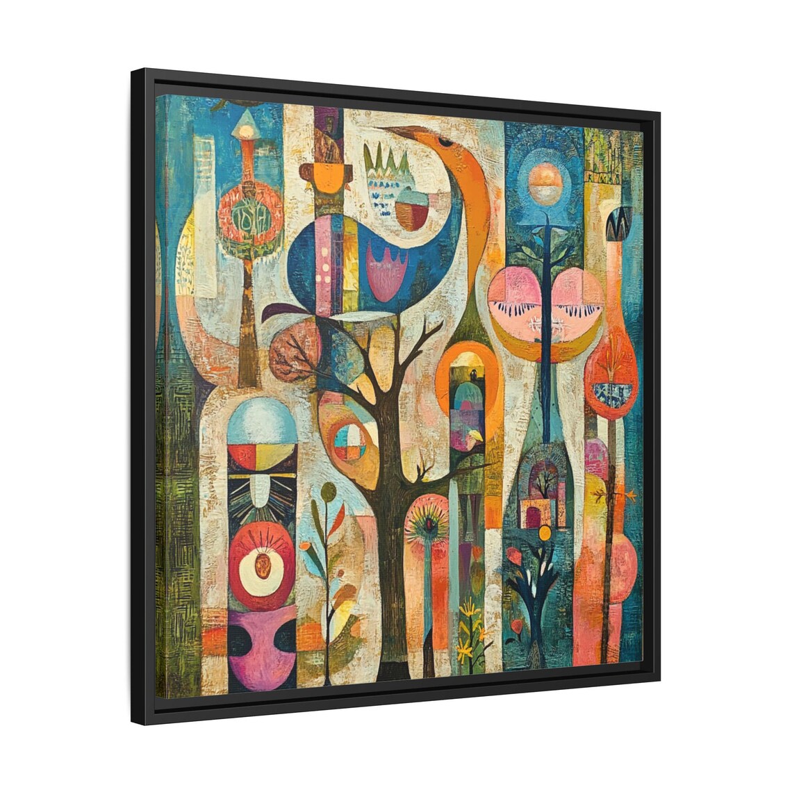 Mid Century Boho Abstract Painting, Gift for Art Lover - Image 2