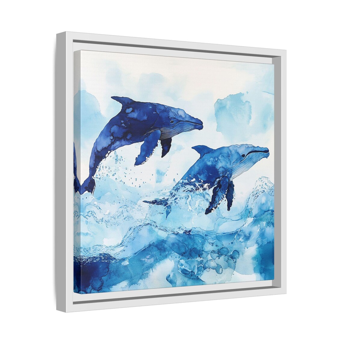 Whale Wall Art, Farmhouse Floral Country Style - Image 4