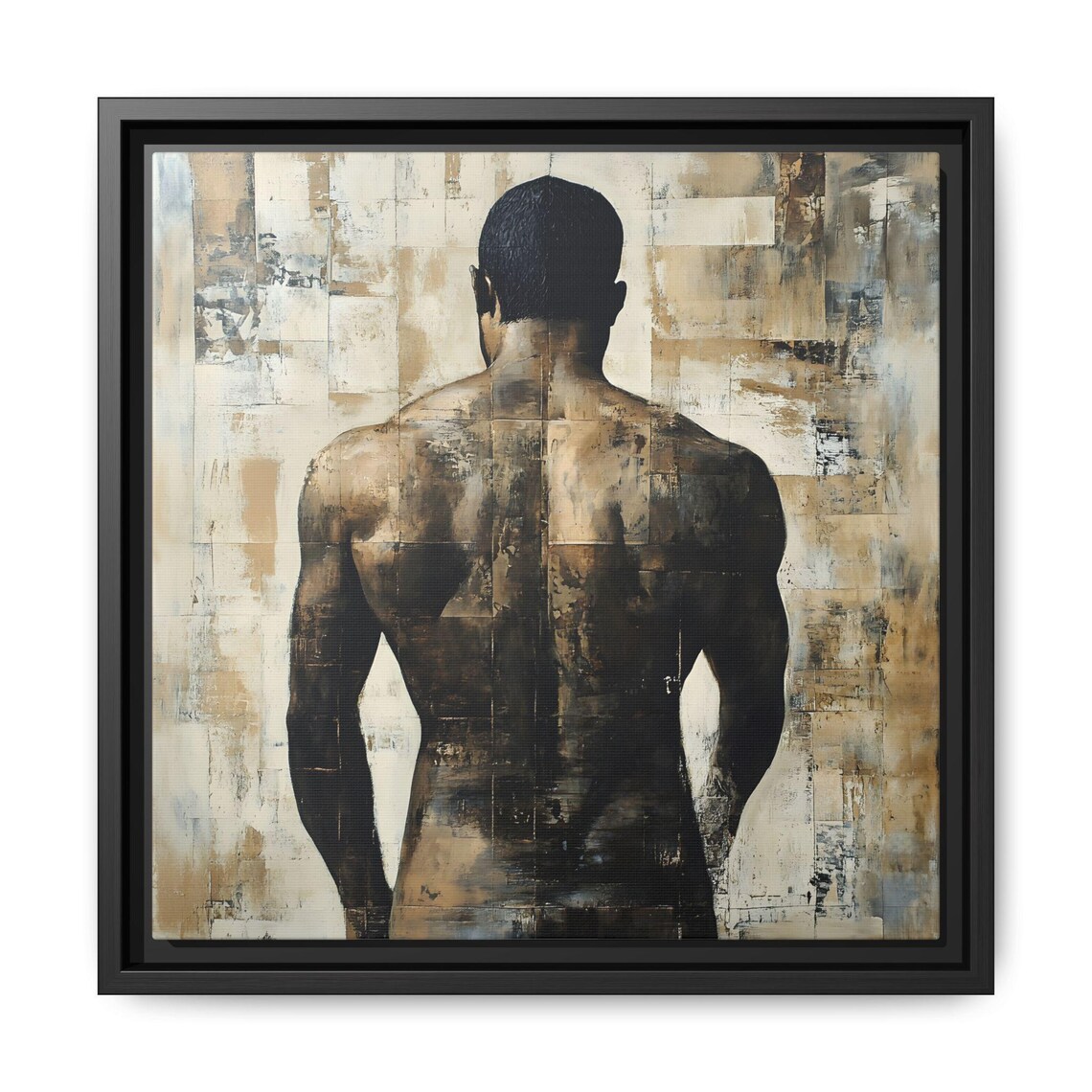 Masculine Abstract Nude Male, Stylish Gift