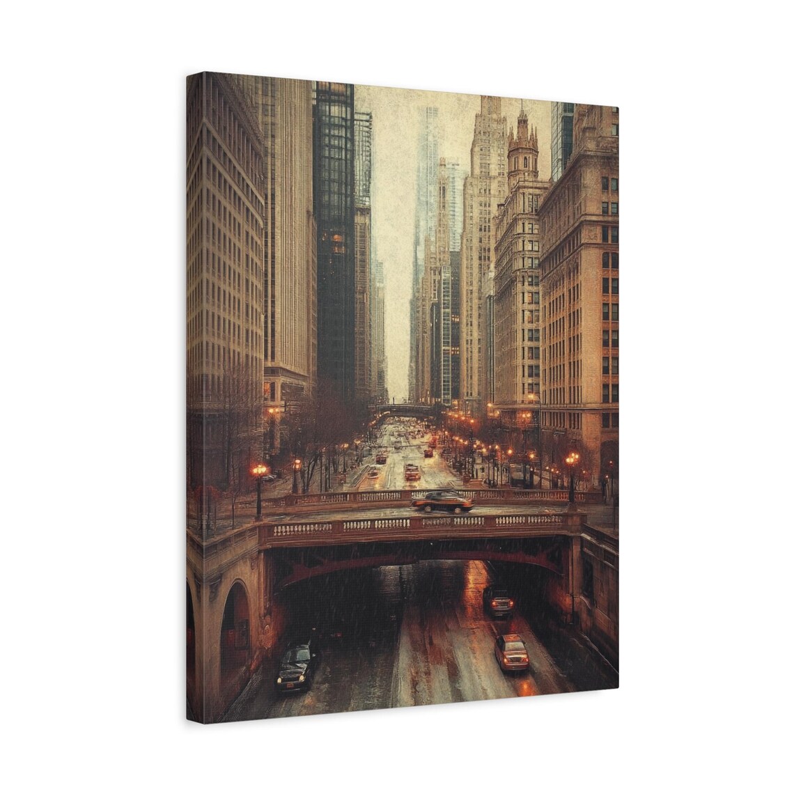 Chicago Bridge, Skyline Gift for Art Lover - Image 2
