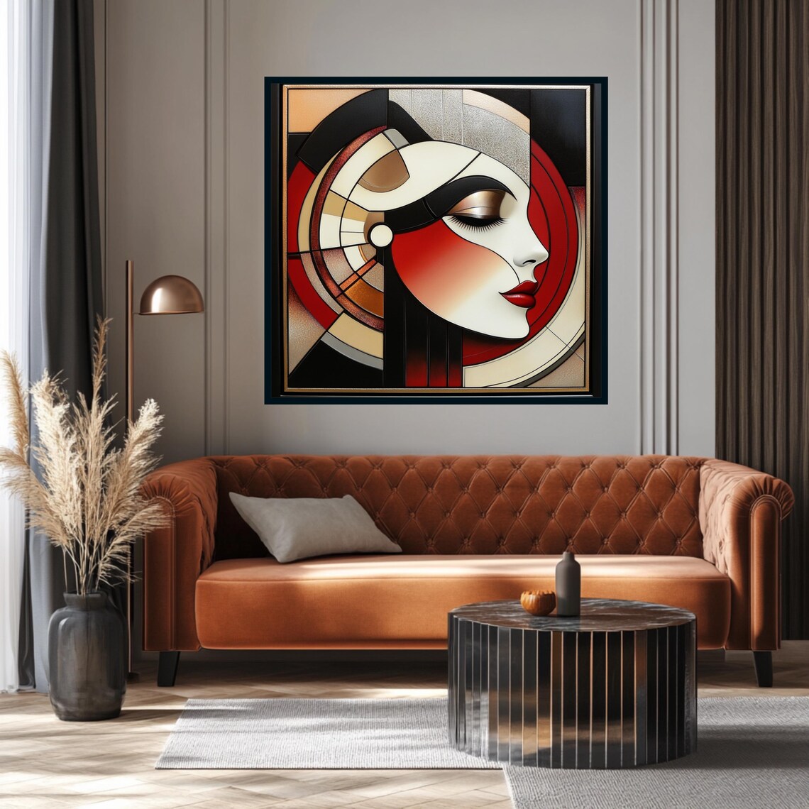 Art Deco Stylish Living Room Decor Gift For Her