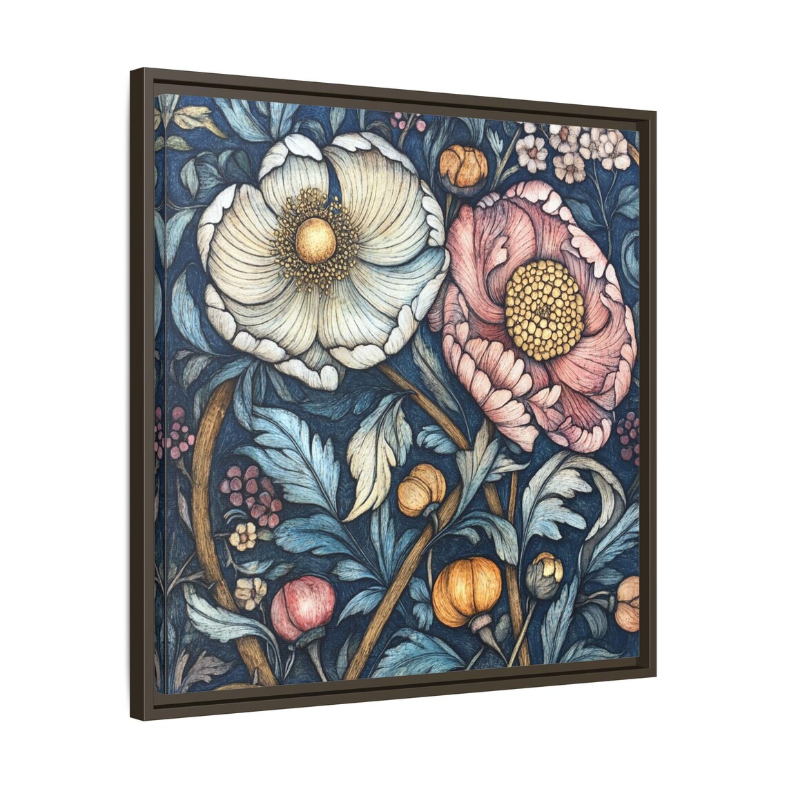 William Morris Inspired Floral Art Print, Vintage - Image 3